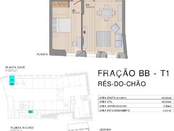 Apartamento T1 Centro De Ovar 65m² Ovar, São João, Arada e São Vicente de Pereira Jusã