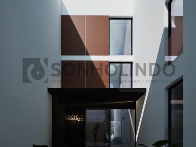 Apartamento T1 com terraço, área bruta de 167,20m2, garagem fechada para uma viatura