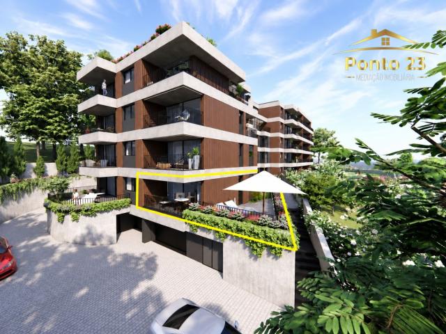 Apartamento T1 com Terraço de 48 m², Piscina e vista mar. Machico, ilha da Madeira