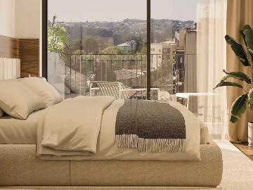 Apartamento T1 com terraço, em condomínio com piscina