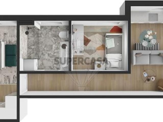 Apartamento T1 em Torreira