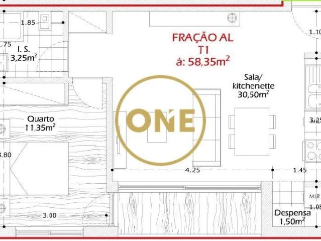 Apartamento T1 em Calendário