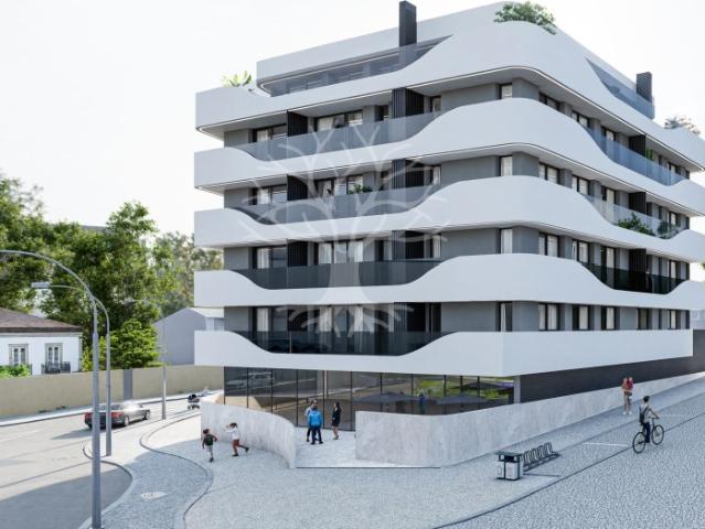 Apartamento T1 em construção com varanda e lugar de garagem, Trofa, Porto