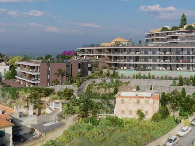 Apartamento T1 Estilo Vivenda com Piscina Privativa 82m² Santa Luzia Funchal
