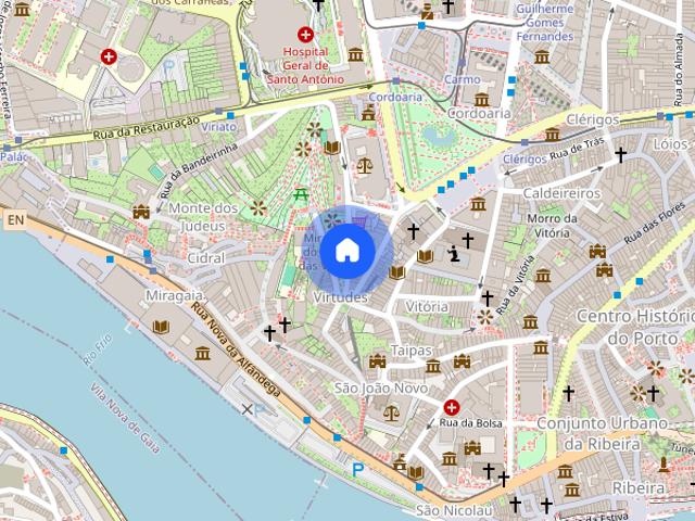 Apartamento T1 nas Virtudes no centro do Porto