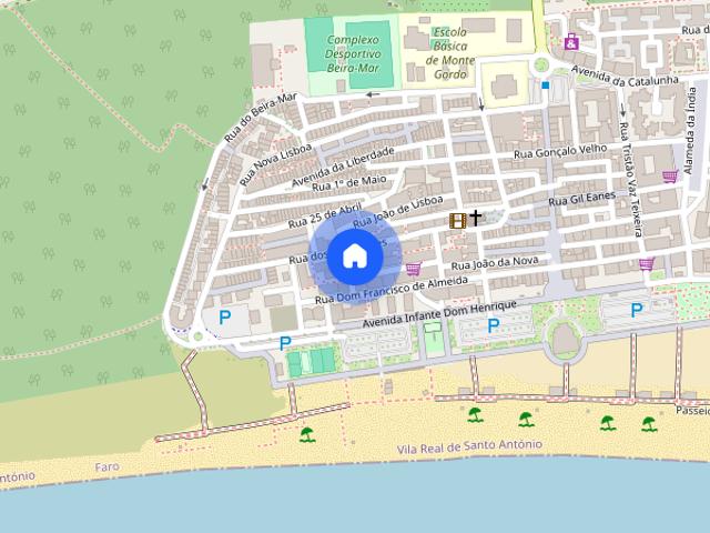 Apartamento T1 para alugar em Vila Real de Santo António