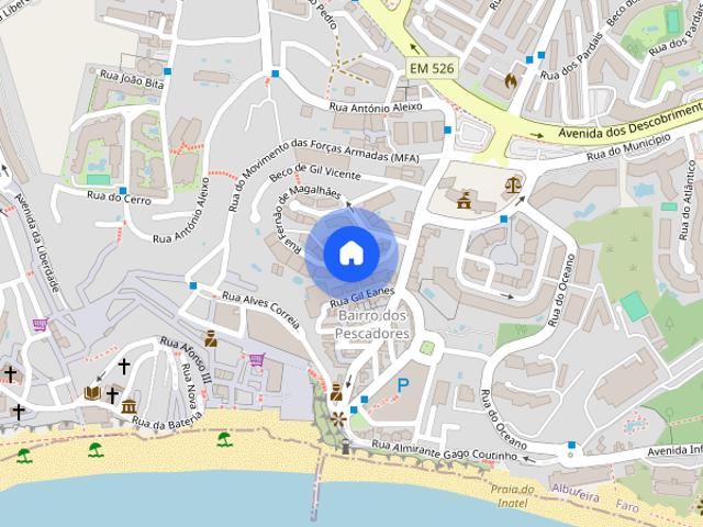 Apartamento T1 para alugar em Albufeira