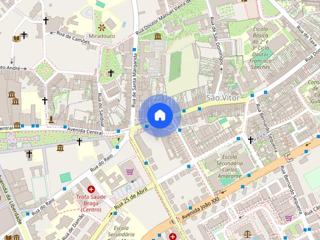 Apartamento T1 para alugar em Braga