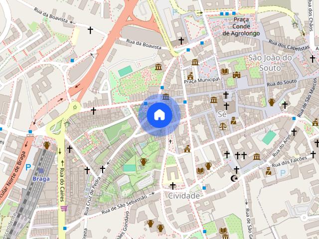 Apartamento T1 para alugar em Braga