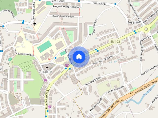 Apartamento T1 para alugar em Braga