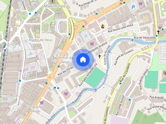 Apartamento T1 para alugar em Braga