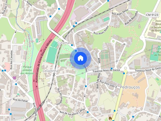 Apartamento T1 para alugar em Maia