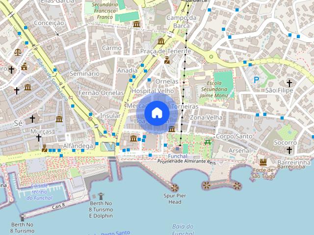 Apartamento T1 para alugar no Funchal