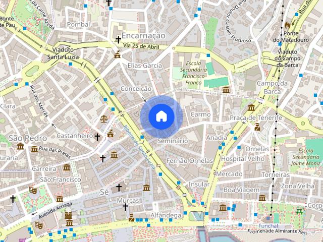 Apartamento T1 para alugar no Funchal