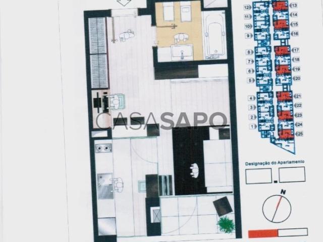 Apartamento T1 para alugar no Porto