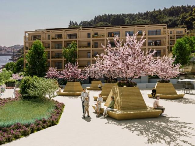 Apartamento T2 com área exterior, junto ao Rio Douro