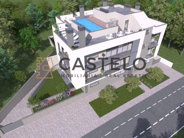 Apartamento T2 com lugar de garagem em prédio com piscina na periferia de Faro