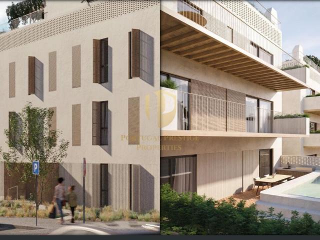 Apartamento T2 com terraço privativo em Construção Fuseta Olhão