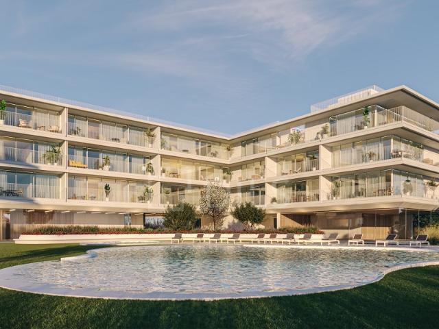 Apartamento T2 com varanda e lugar de garagem, inserido em novo condomínio privado em Vilamoura