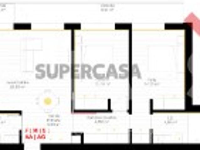 Apartamento T2 com varanda em Aveiro