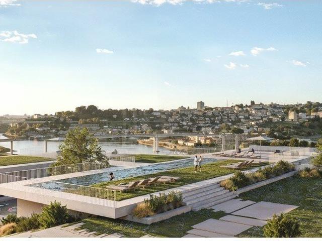 Apartamento T2 de luxo, com piscina e vistas para o rio Dour. 118m² Gondomar São Cosme, Valbom e Jovim