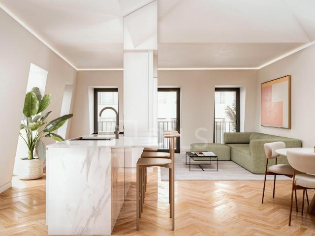 Apartamento T2 duplex situado na Avenida da Liberdade, Lisboa