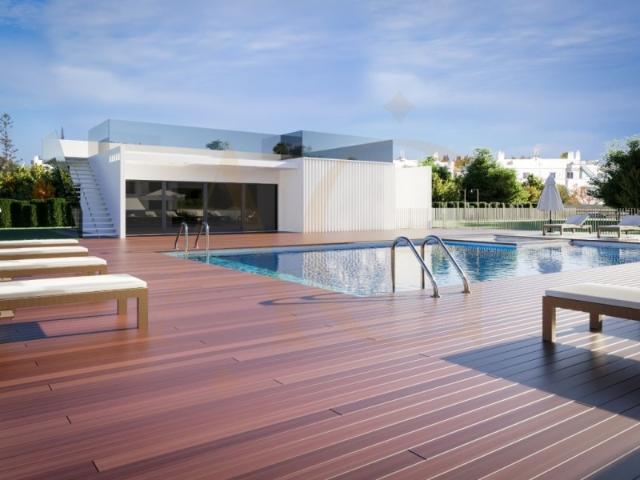 Apartamento T2 em condomínio com piscina e garagem em Cabanas de Tavira