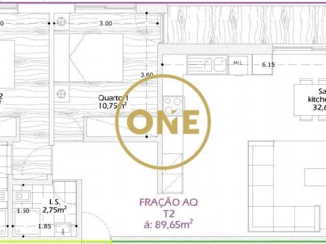 Apartamento T2 em Construção em Calendário