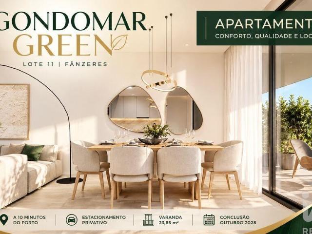 Apartamento T2 em Fânzeres e São Pedro da Cova de 82,00 m²