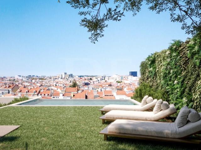 Apartamento T2 em Lisboa com piscina comum. 0m² Penha De França