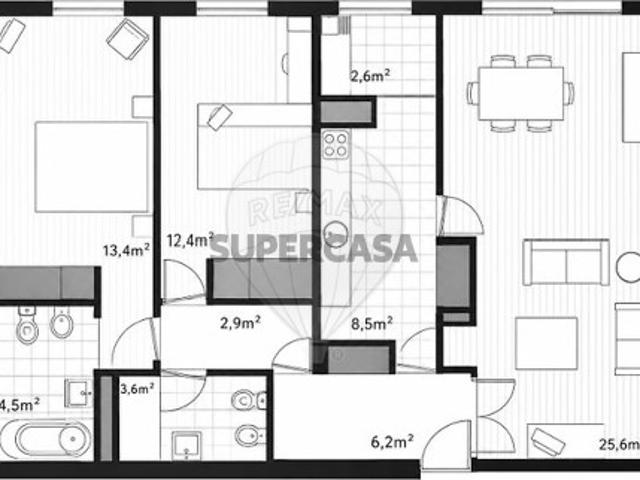 Apartamento T2 em Matosinhos