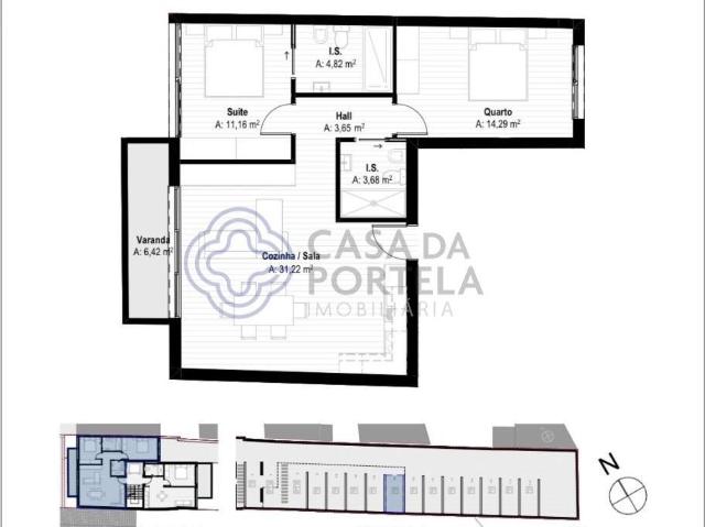 Apartamento T2 Empreendimento Rasa 1 Vila Nova de Gaia 89m² Mafamude