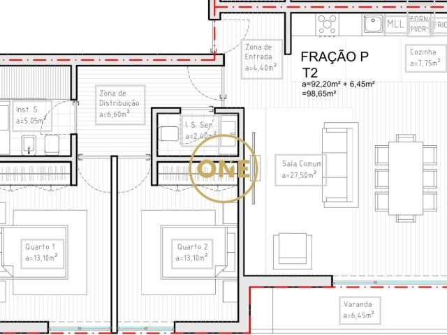 Apartamento T2 Jardins de Brufe