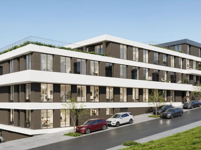 APARTAMENTO T2 NOVO com 103,20m² de terraço + 5 lugares de estacionamento
