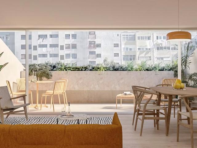Apartamento T2 Moderno com Estacionamento e Terraço em Campo de Ourique, Lisboa