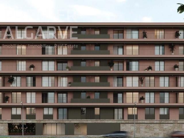 Apartamento T2 novo com 83 m² de área bruta privativa, varanda e estacionamento empreendimento Le Parc Faro