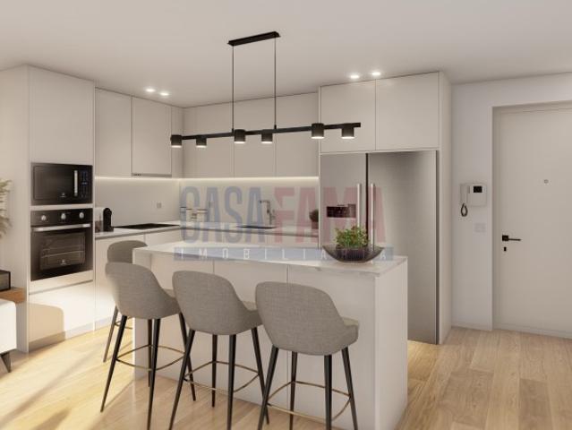 Apartamento T2 Novo em Ribeirão com Suíte, Ampla Varanda e Garagem