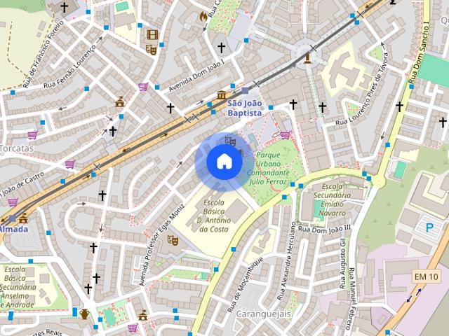 Apartamento T2 para alugar em Almada