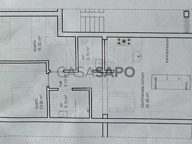 Apartamento T2 para alugar em Paços de Ferreira