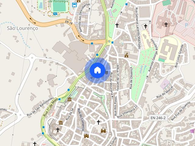 Apartamento T2 para alugar em Portalegre