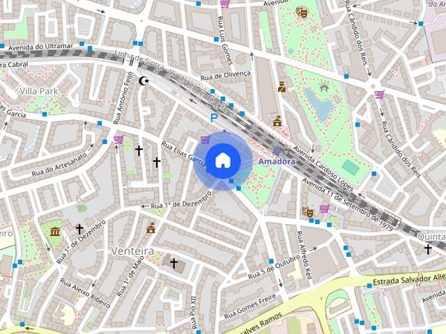 Apartamento T2 para alugar na Amadora