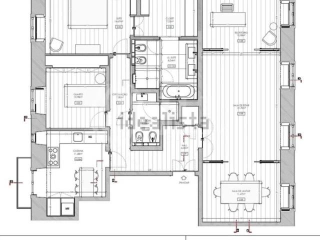 Apartamento T2 para arrendar a dois minutos da Av. da Liberdade