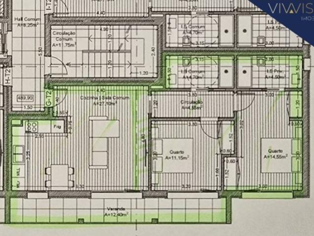 Apartamento T2 para venda em Viseu