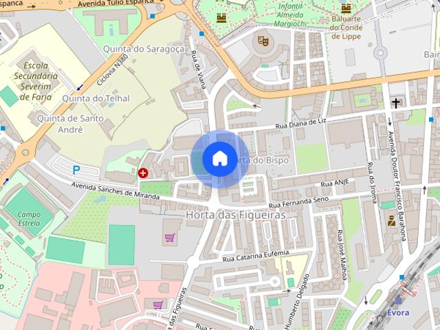 Apartamento T4 equipado mobilado junto ao hotel Evora Stone