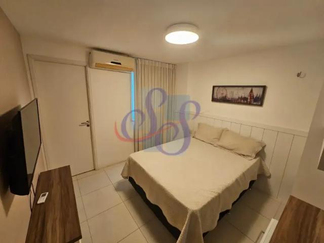 Apartamento térreo, nascente total e mobiliado no Golf Ville Porto das Dunas