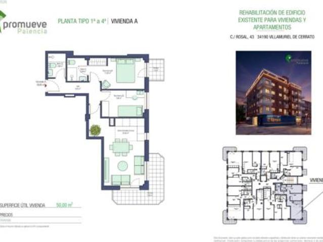 Apartamento Venta Villamuriel de Cerrato, Ciudad Jardín Virgen del Milagro