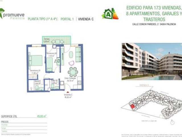 Apartamento Venta Palencia Capital, San Antonio