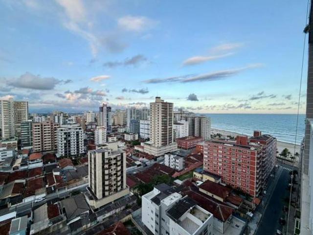 Apartamento VISTA MAR com 3 dormitórios à venda, 77 m² por R$ 585.000 Ocian Praia Grande/SP