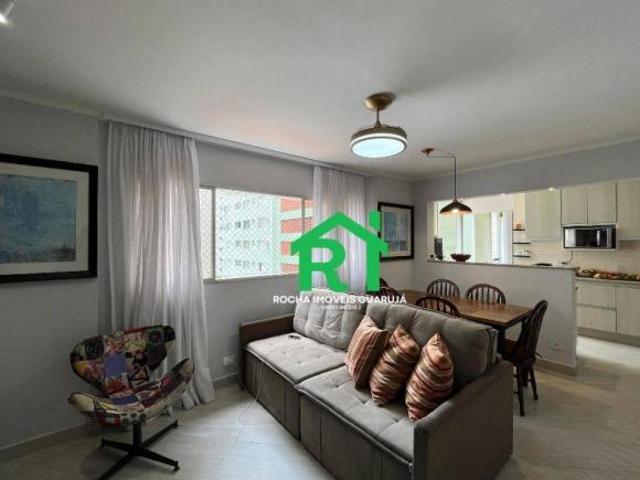 Apartamento à beira mar com 2 quartos, 1 vaga à venda em Pitangueiras, Guarujá
