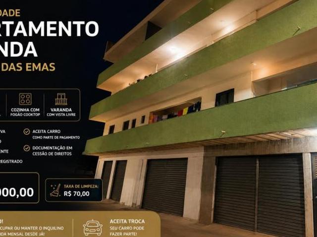 Apartamento à Venda no Recanto das Emas Quadra 309 2 Quartos 59m² Nascente Aceita Carro na Troca